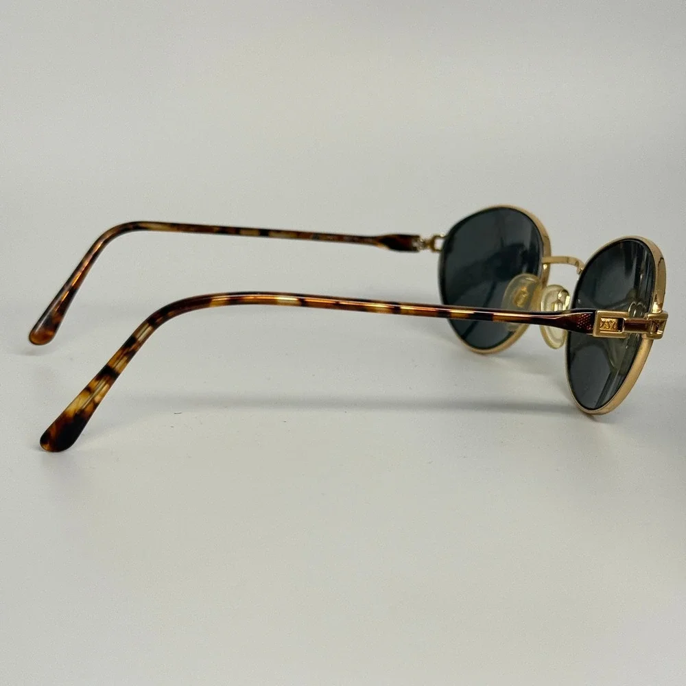 Yves Saint Laurent 4127 Y313 Vintage Oval Sunglasses Gold Tortoise‎ 55-19-135